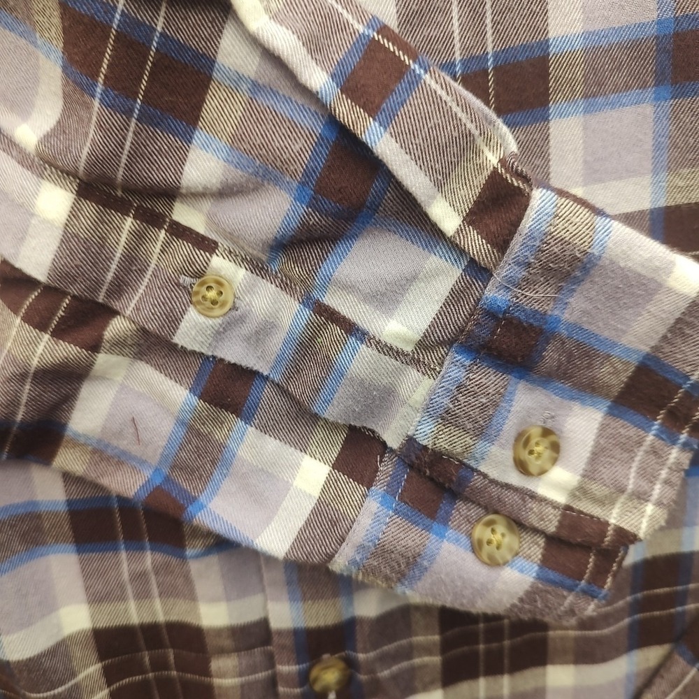 Johnny O Mens Multi-colored Plaid‎ Button Up shirt Long Sleeve Extra Large - Picture 4 of 14